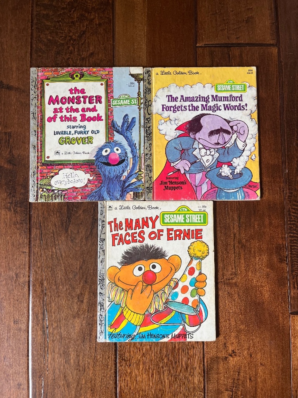 Little Golden Books Sesame Street Mumford Grover Ernie